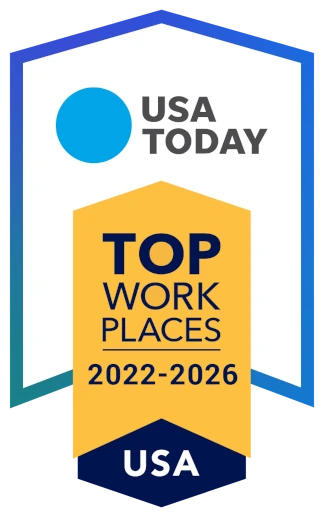USA Today Top Places to Work 2022-2026 Award